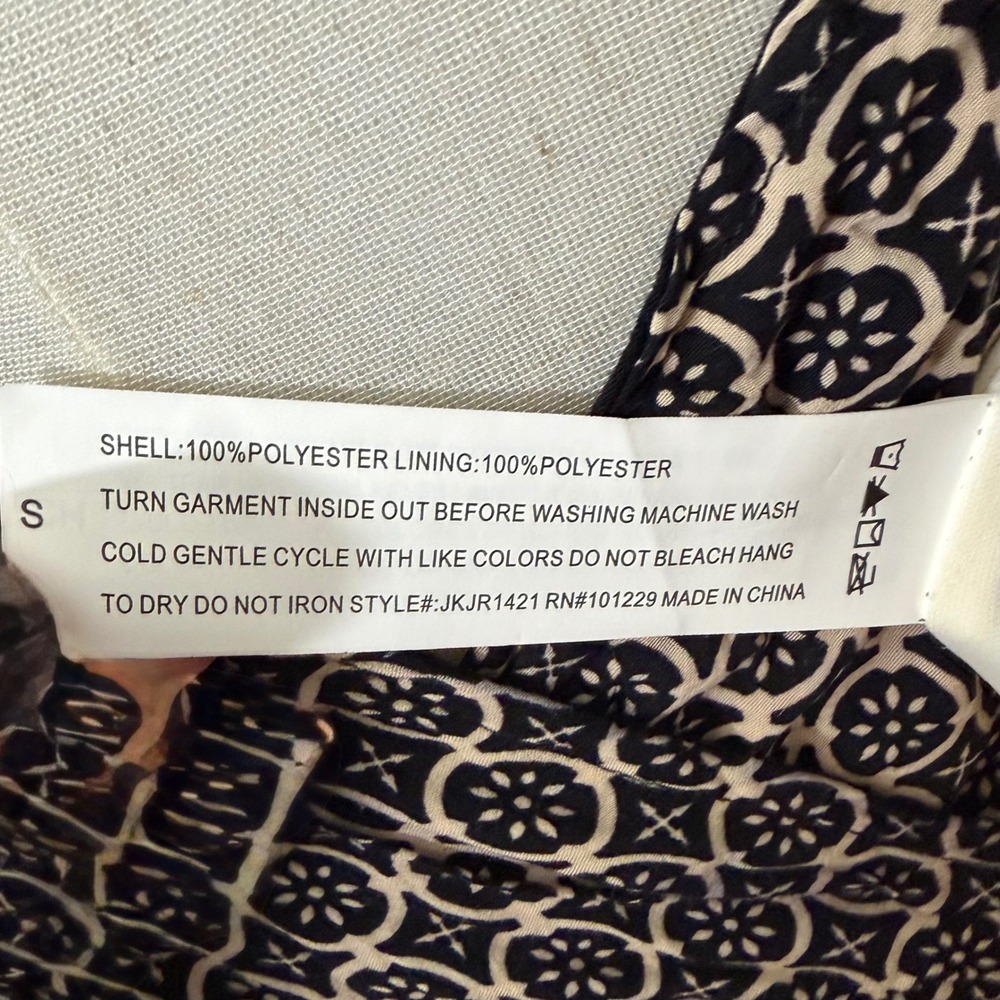 Stoosh Women Sherpa Fleece Plaid Button Front Jacket Cream Tan Black Small‎ - Picture 4 of 5